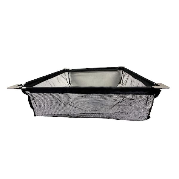 BIOHORT Suspension Basket Size B 21.45 in. L Black Polyester Storage Basket Bin Divider for Leisure Time Deck Box 1-Pack