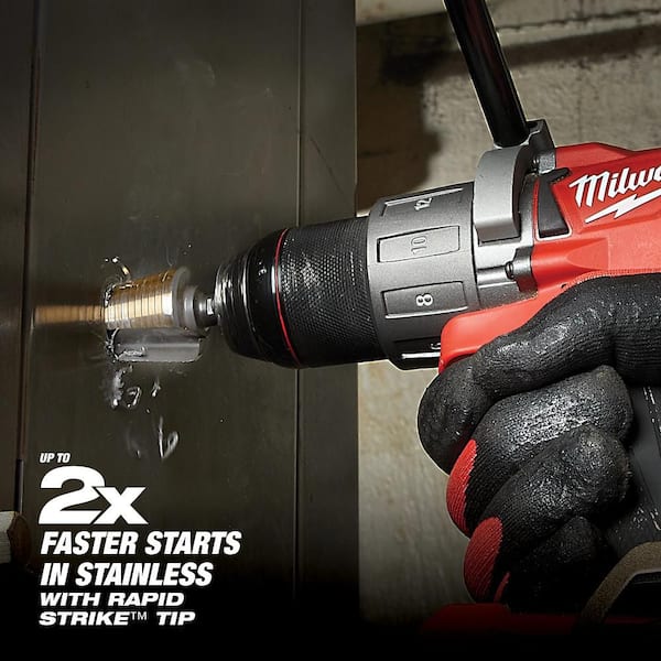Milwaukee 7/8 in. - 1-1/8 in. #9 Cobalt Step Drill Bit (2-Steps