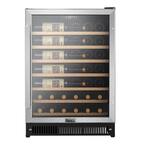 24 in. 47-Bottle Wine Cooler in Stainless Steel, with Electrical Temperature Control