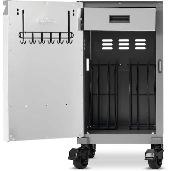 NAPOLEON Prestige Stainless Steel Under Grill Storage with 2 Carts