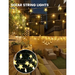 30 Light 19.7 ft. Indoor/Outdoor Waterproof Twinkle Star Battery Operated Integrated LED Fairy String Light (4 Pack)