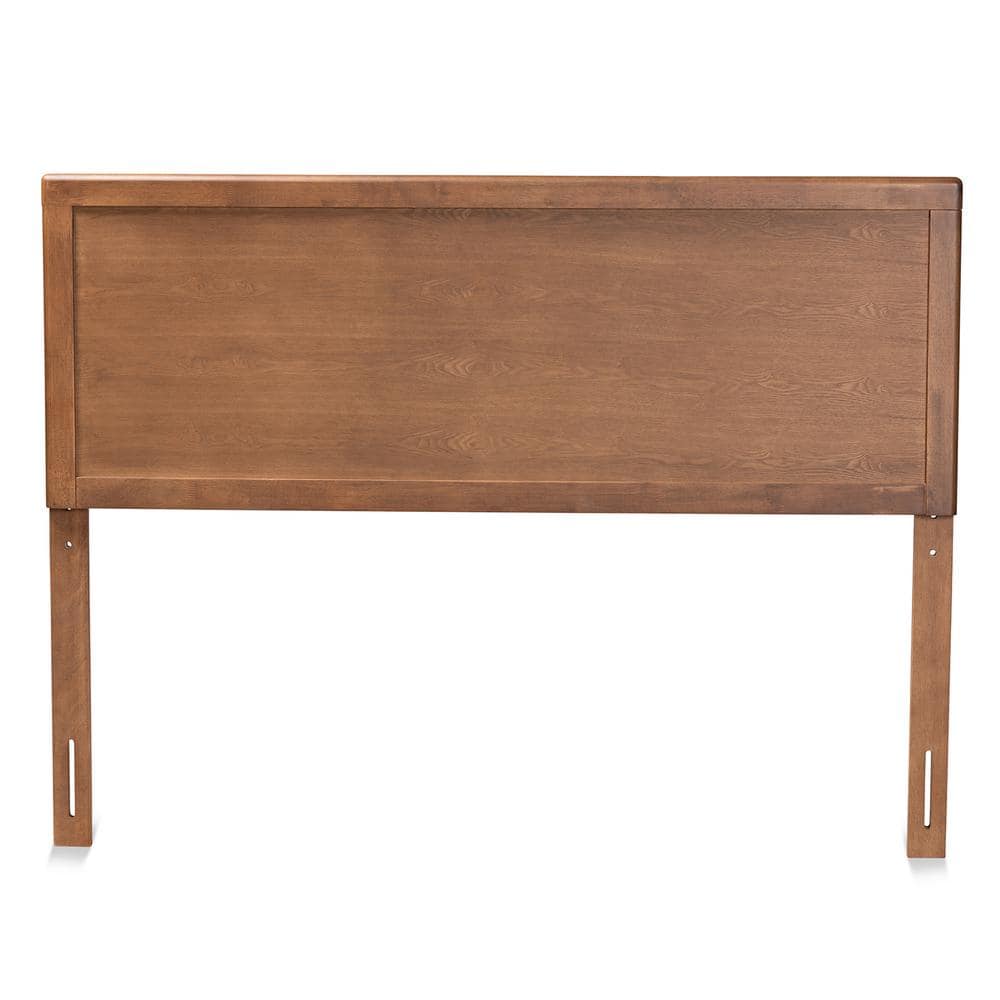 Ash Walnut Finished Wood Full Size Headboard