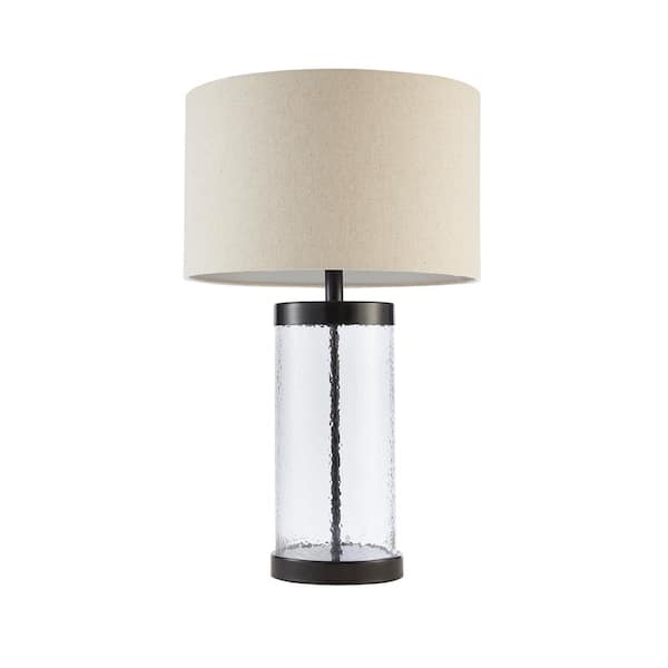INK+IVY Macon 27 in. Clear Table Lamp