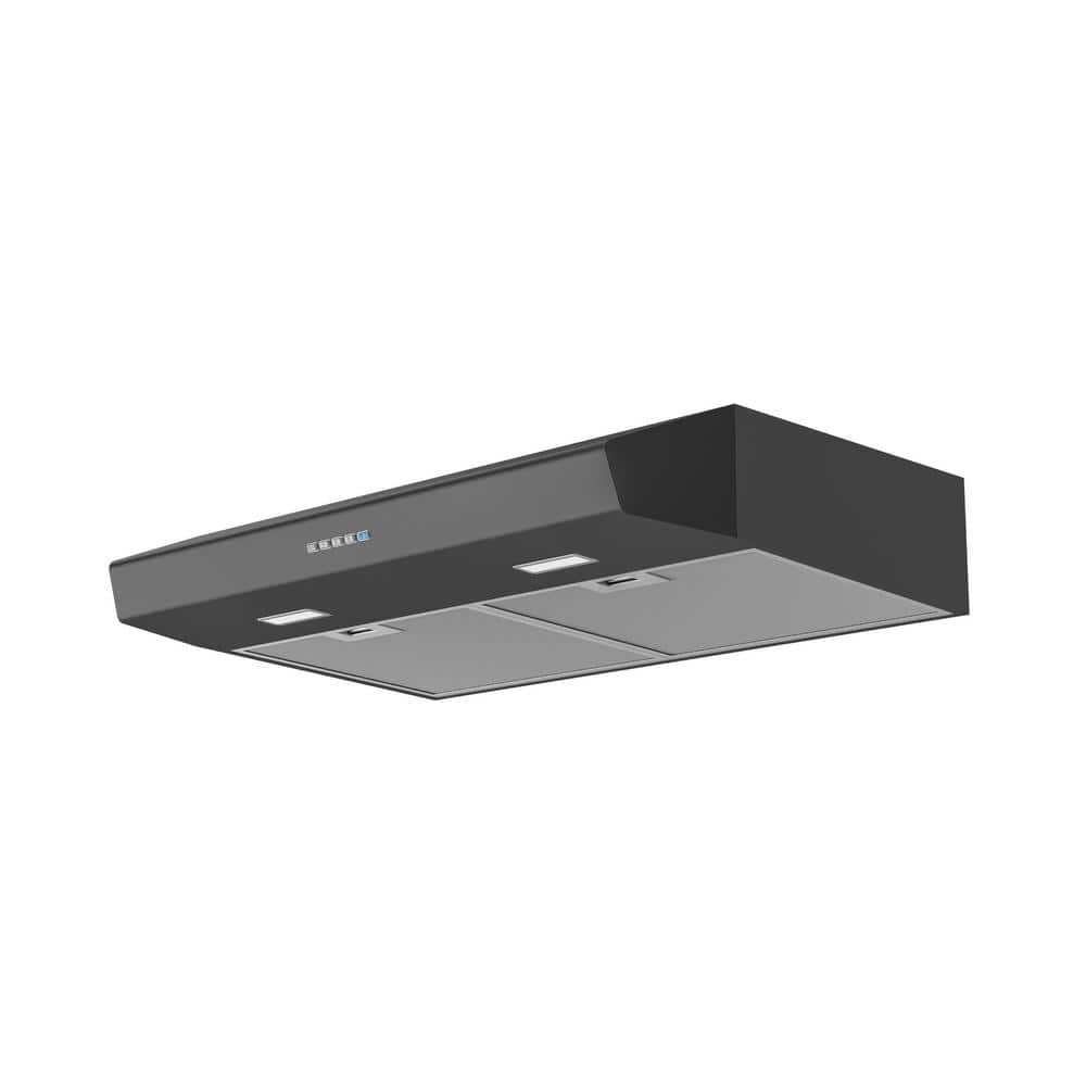 Zephyr 30" Black Stainless Steel Convertible Under Cabinet Range Hood