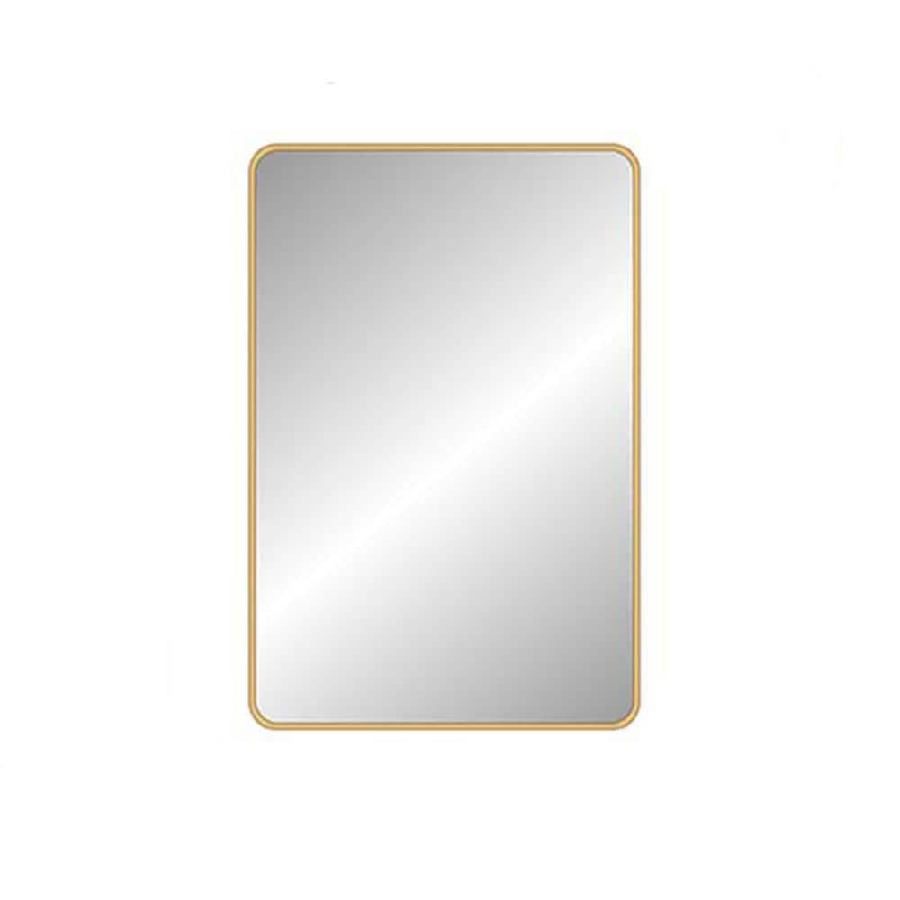 24 in. W x 32 in. H Rectangular Aluminum Framed Wall Bathroom Vanity