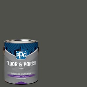 1 gal. PPG1009-7 Licorice Satin Interior/Exterior Floor and Porch Paint