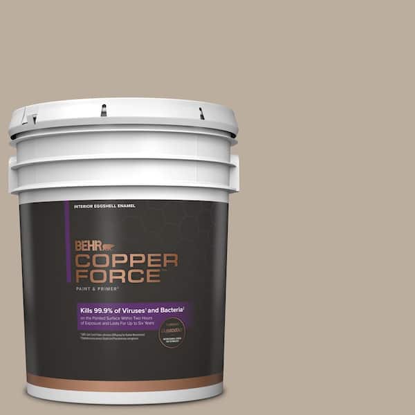 COPPER FORCE 5 gal. #HDC-NT-20G Montauk Sands Eggshell Enamel Virucidal and Antibacterial Interior Paint & Primer