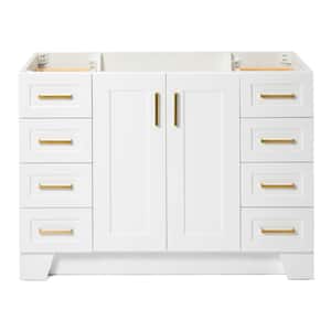Taylor 48 in. W x 21.5 in. D x 34.5 in. H Freestanding Bath Vanity Cabinet Only in White