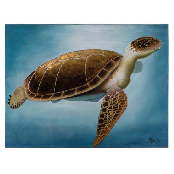 Yosemite Home Decor 36 in. H x 48 in. W "Floating By" Artwork in Synthetic Fabric Canvas Wall Art