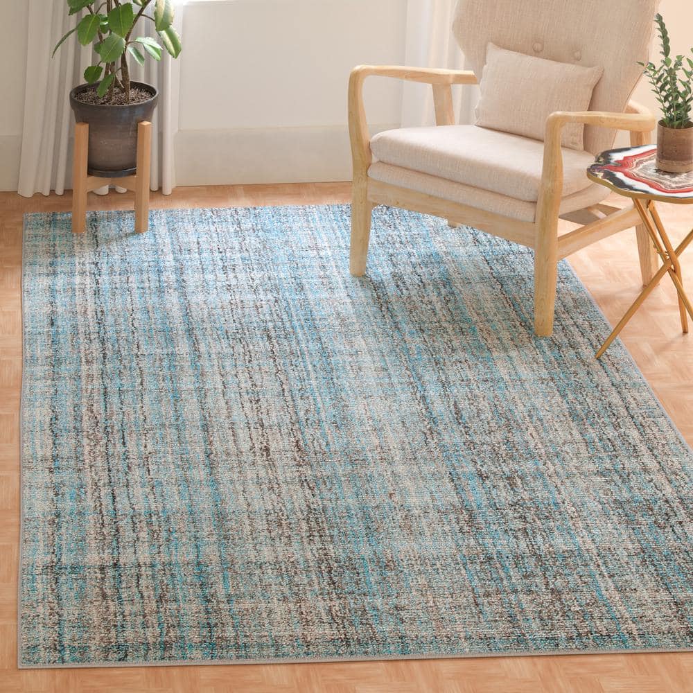 SAFAVIEH Abstract Bailey Striped Area Rug, Blue/Multi, 3' x 5'