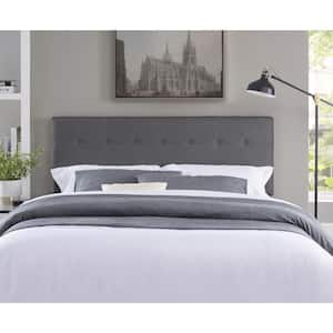 Headboards for Queen Size Bed, Upholstered Tufted Bed Headboard, Height Adjustable Queen Headboard Only - Light Gray