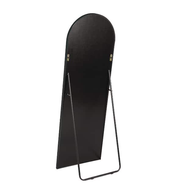 Vynxaria Black 22 in. W x 65 in. H Arched Modern Aluminum
