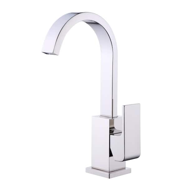 Glacier Bay Farrington Single Hole Single-Handle Bathroom Faucet in Polished Nickel