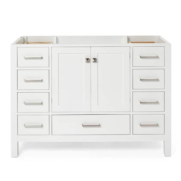 Cambridge 48 in. W x 21.5 in. D x 34.5 in. H Freestanding Bath Vanity Cabinet Only in White