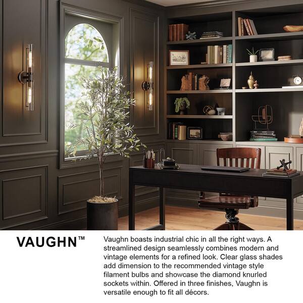 HINKLEY - Vaughn 25.0 in. 2 Light Heritage Brass Vanity Light