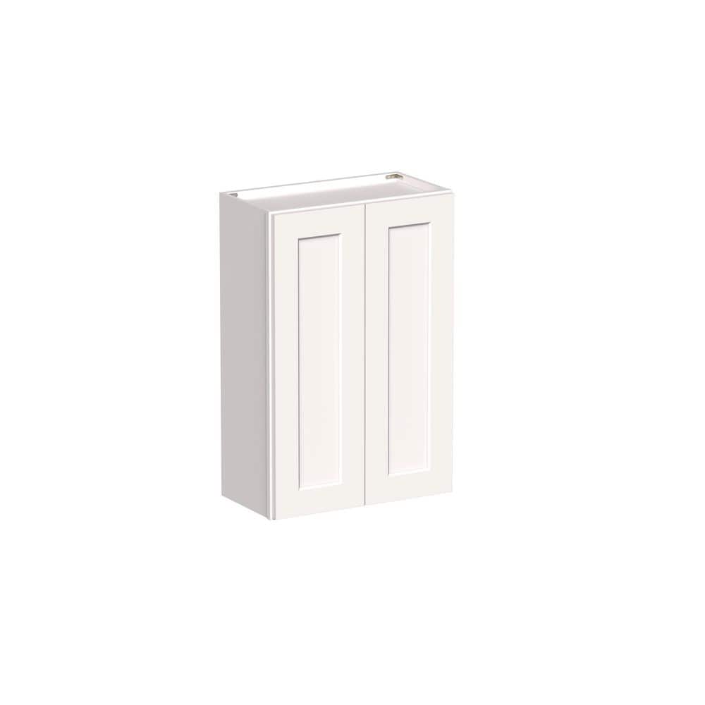 "Shaker Style 24"" W x 12"" D x 36"" H Wood Frame Ready to Assemble Double Door Wall Kitchen Cabinet in Shaker White" price history on PriceWatchPro
