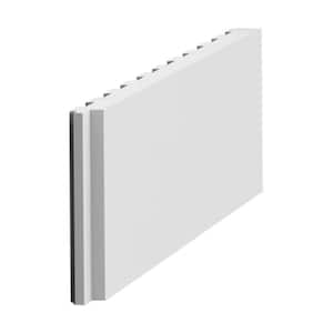 3/8 in. D x 6-5/8 in. W x 78-3/4 in. L. Primed White Plain Polystyrene Panel Moulding (2-Pack)