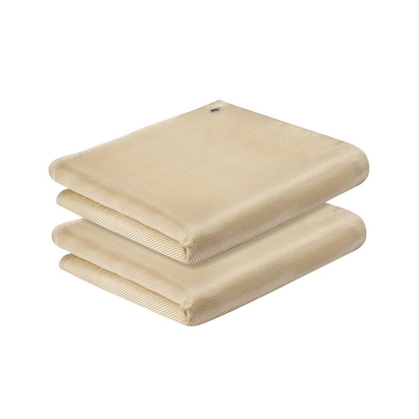 Fiberglass Welding Blanket Heat Resistant Fire Blanket Heavy Duty High Temp Insulation 4x6 ft 2 Pack