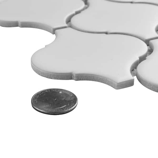 Metro Lantern Matte White 9-3/4in. x 10-1/4 in. x 6 mm Porcela