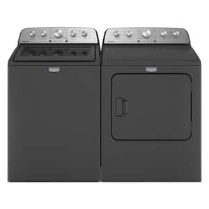 7.0 cu. ft. vented Front Load Electric Dryer in Volcano Blackwith Steam-Enhanced Cycles