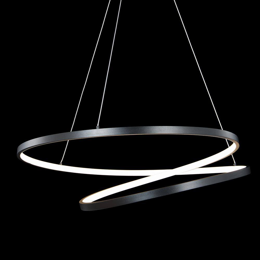 Marques Black LED Geometric Indoor/Outdoor Pendant Light