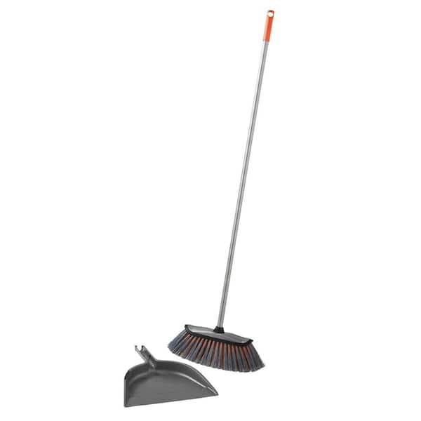 HDX Smooth Sweep Indoor Angle Broom with Dustpan
