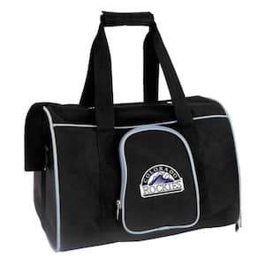 MLB Colorado Rockies Pet Carrier Premium 16 in. Bag in Gray