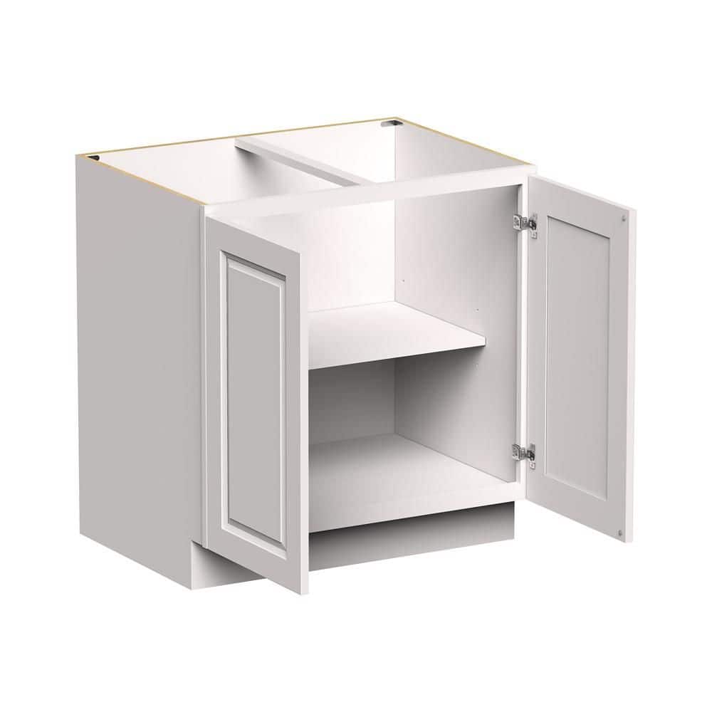 33 in W x 24 in D x 34.5 in H Ready to Assemble Standrad Kitchen Cabinet with 2-Door 1-Shelf in Glaicer White price history on PriceWatchPro