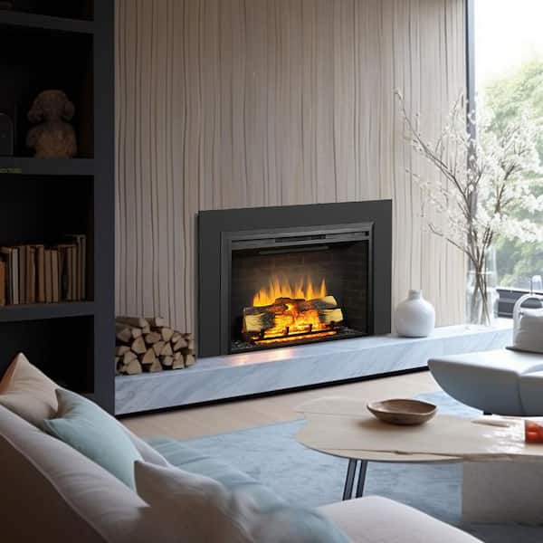 Legend Flame Carl 39 in. Electric Fireplace Insert with Trim Kit