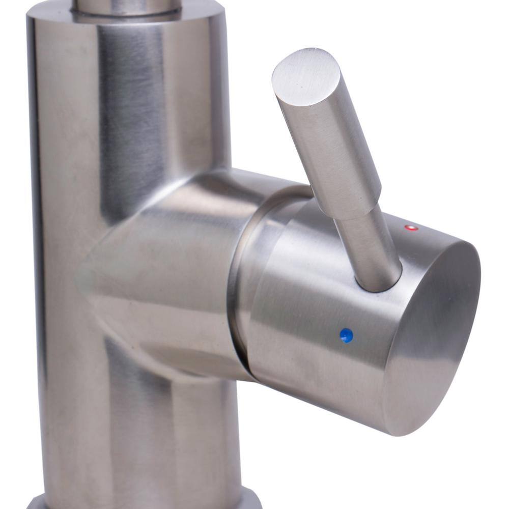 Brushed Stainless Steel Pull Down Kitchen Faucet with Spray