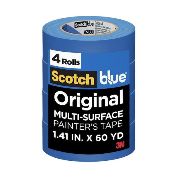 ScotchBlue 1.41 In. x 60 Yds. Original Multi-Surface Painter's Tape (4 Rolls)