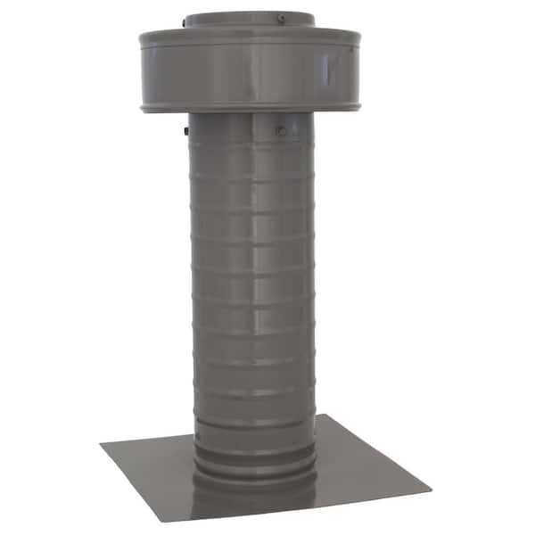 null Keepa Vent 4 in. Dia Aluminum Roof Vent for Flat Roofs In Weatherwood