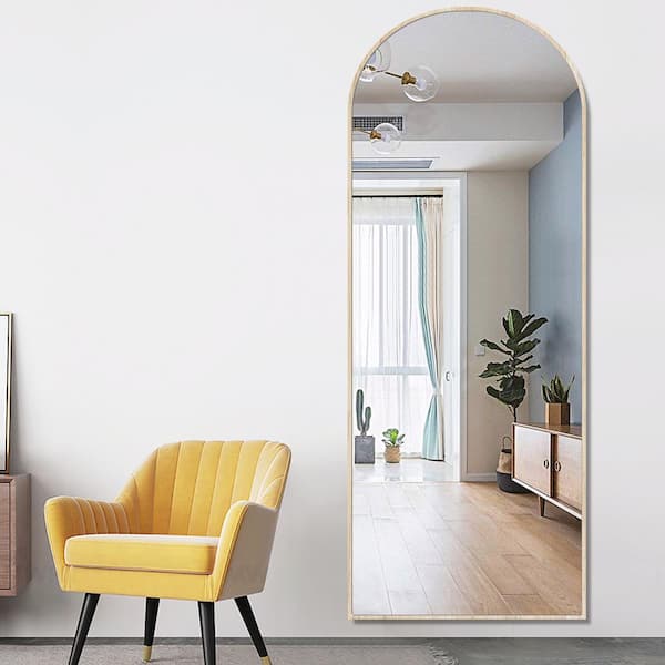 Pexfix 65 In X 22 Modern Arched, Standing Floor Mirror Home Depot