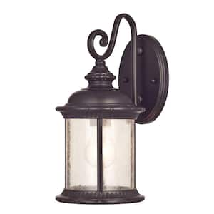 Nuvo 1 Light 11" Wall Lantern Onion Lantern with Clear Seed Glass Color retail 