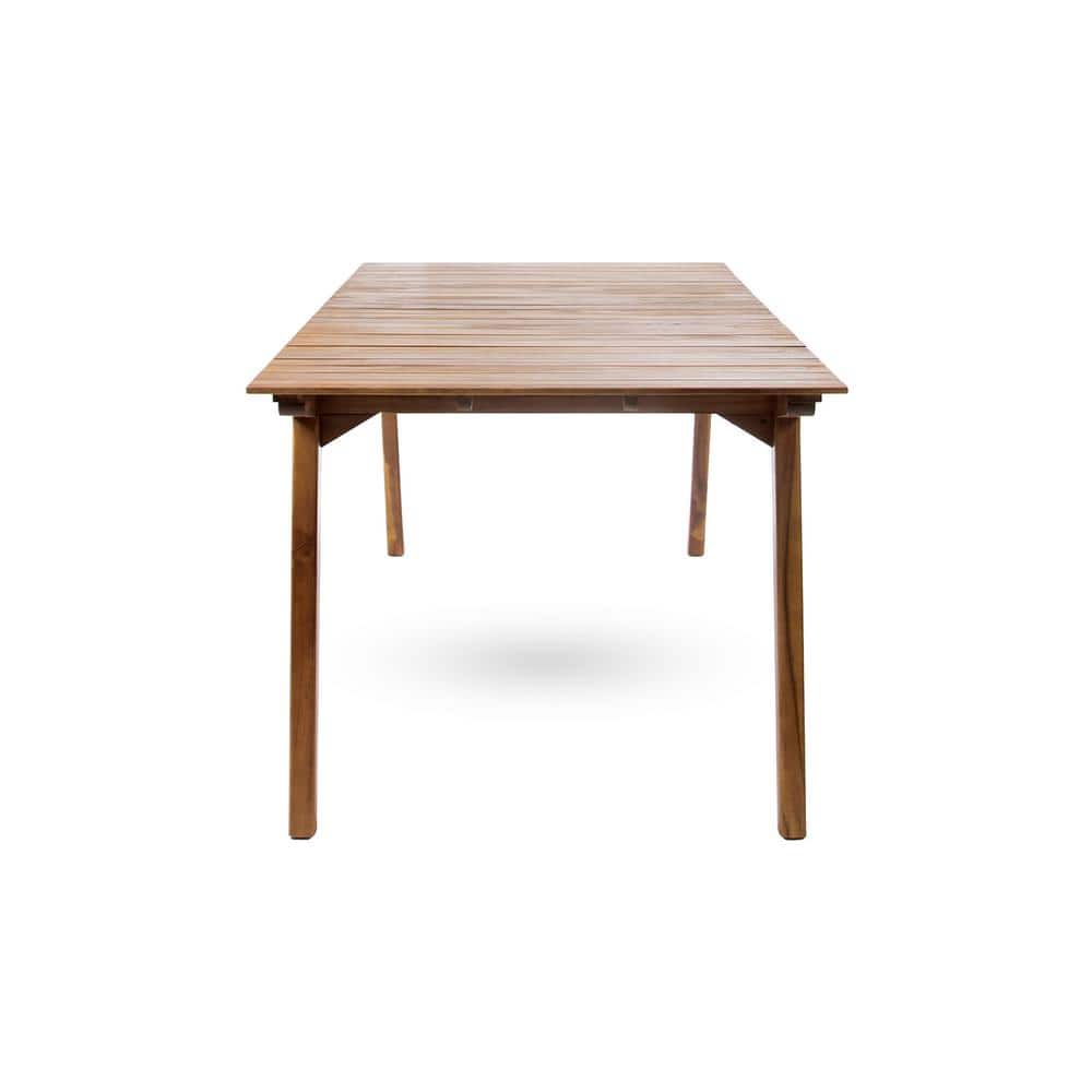 Timor 69" Teak Acacia Wood Outdoor Dining Table