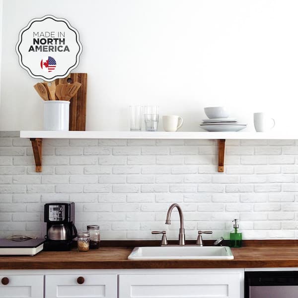TRIMUI Brick ホワイト+model sセット 美品 smart tiles Brik Zurich White 21.28 in. x 10.86 in. Vinyl Peel and