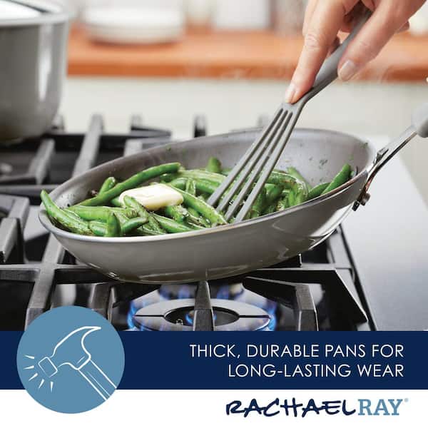 Rachel Ray Cook And Create 11pc Aluminum Non-stick Cookware Set Gray :  Target