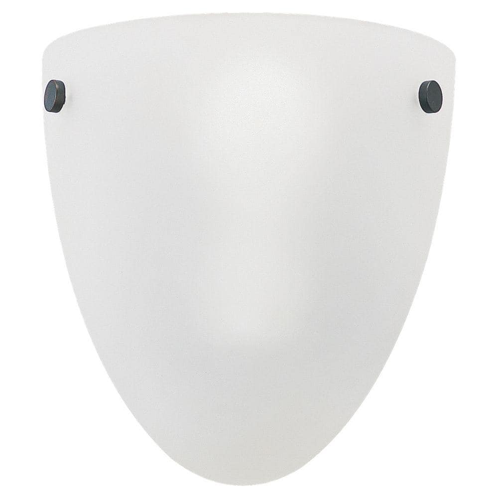 Nickel Satin Etched Glass Dimmable Wall Sconce