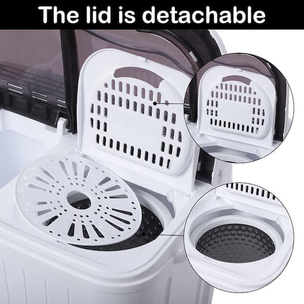 New newest Single Tub Portable Washing Machine, Compact Semi-automatic Washing Machine