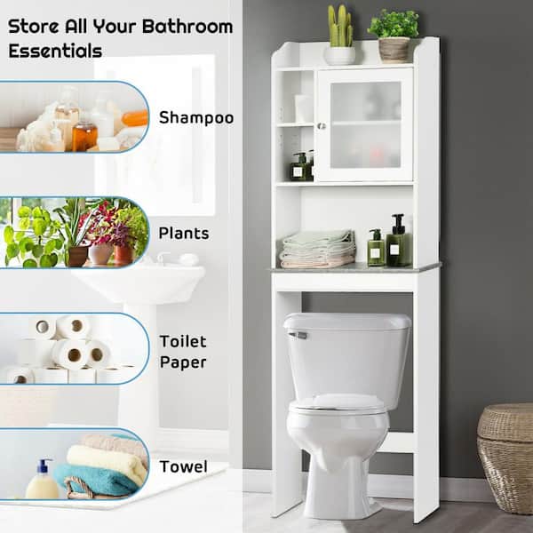 Mainstays 23 W 3-Shelf Bathroom Space Saver, over the Toilet, for