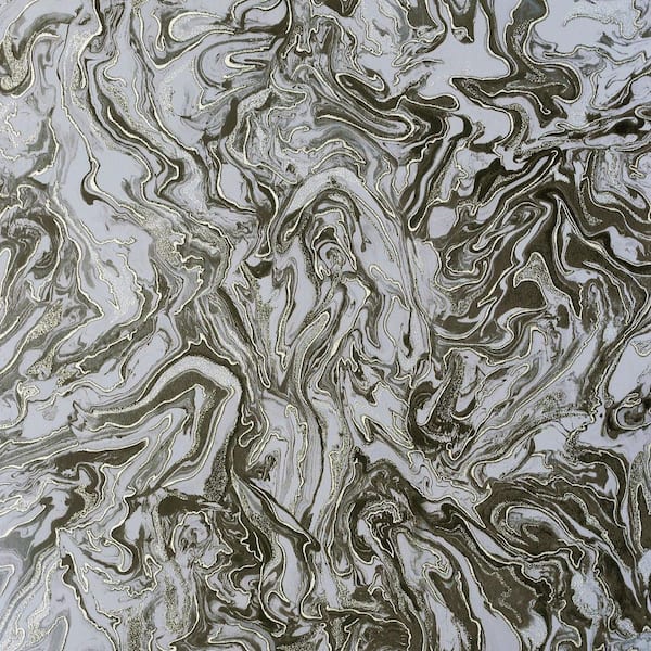 Arthouse Osgood Charcoal Grey Marbled Wallpaper Sample