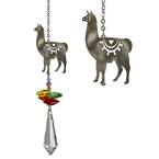 Woodstock Rainbow Makers Collection, Crystal Fantasy, 4.5 in. Llama Crystal Suncatcher