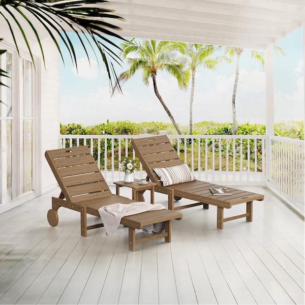 Rattan Polywood Lounge Set Seater Polywood Outdoor Furniture With