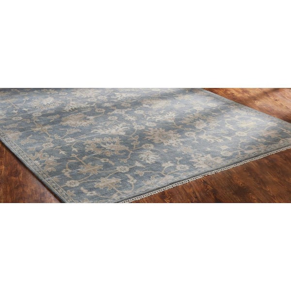 UMBRIA 2 ft. x 3 ft. Blue Western Area Rug