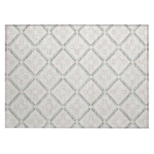 Chantille Machine Washable Indoor/Outdoor Abstract ACN2686 Ivory 2 ft. x 3 ft. Accent Rug