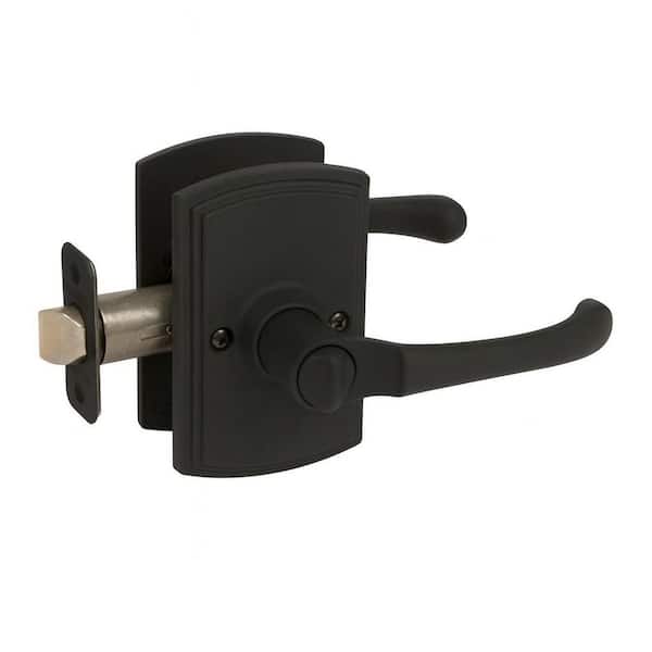 DELANEY HARDWARE Italian Collection Artino Black Bed/Bath Door Handle