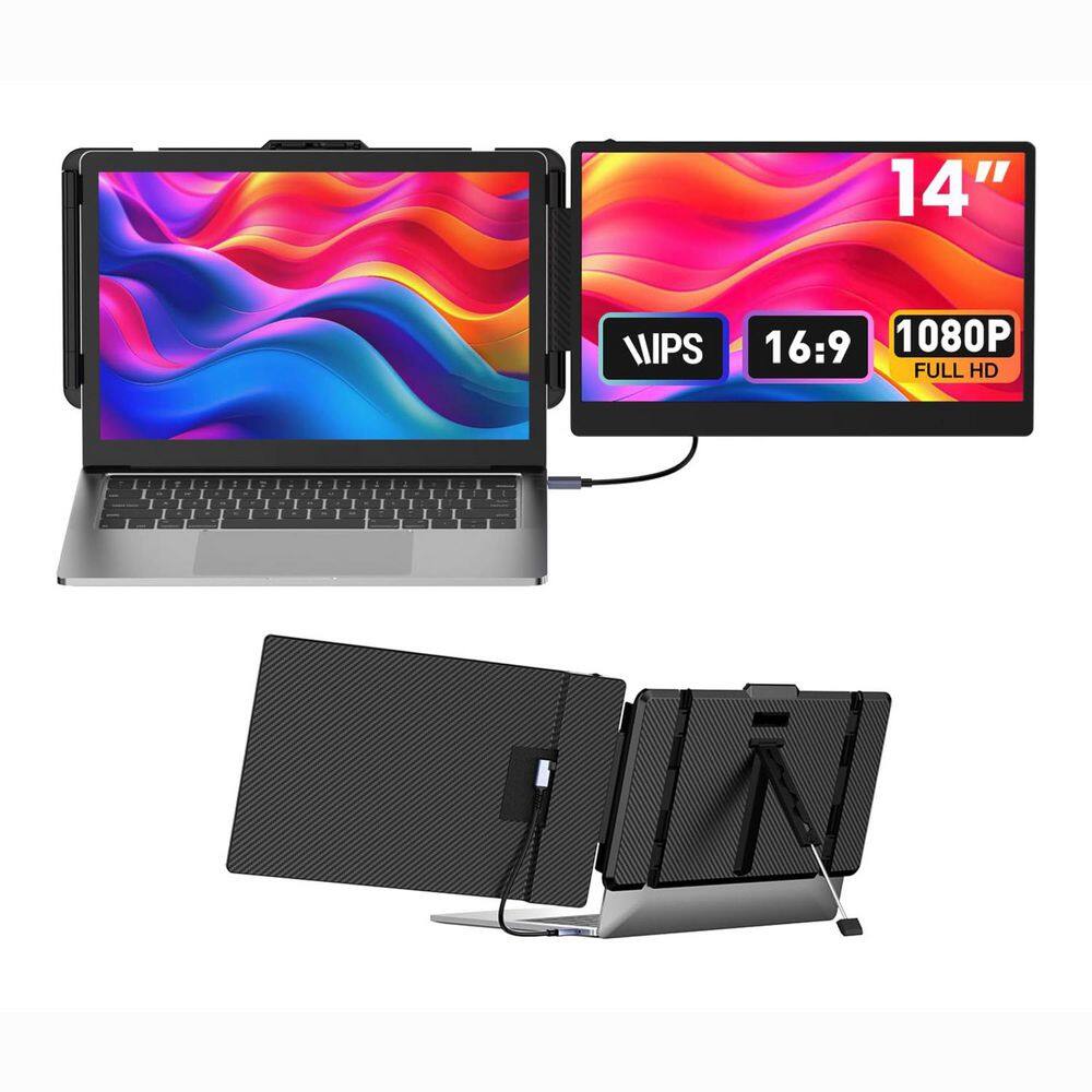 14 in. Portable Monitor Extender 1080P FHD Type-C/HDMI/USB-A Plug and Play for Laptops Up to 15.35 W price history on PriceWatchPro