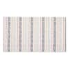 Martha Stewart Stella Ticking Stripe Slip-Resistant Kitchen Mat, Gray/Yellow, 20x36