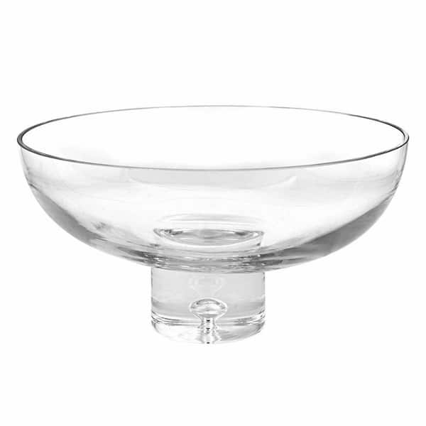 HomeRoots Amelia 11 in. W x 6 in. H x 11 in. D Round Clear Glass Bowls