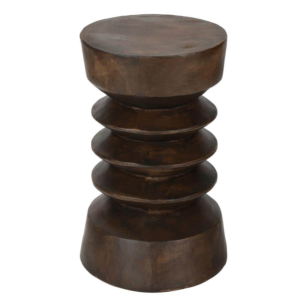 22.25 in  Walnut Modern  Contemporary Outdoor Side Table for patio price history on PriceWatchPro